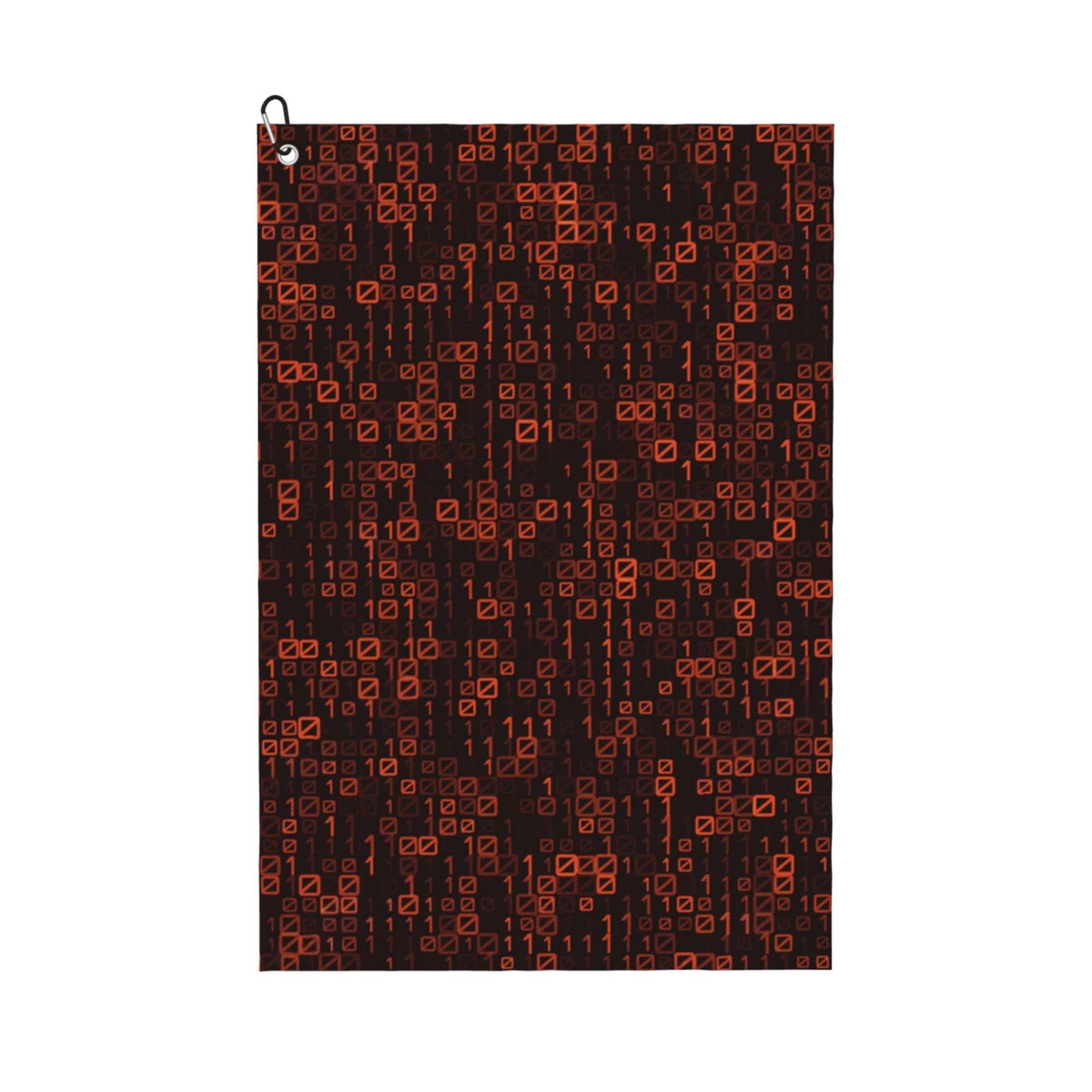 Hnnkloy Programmer Code Red, 16x24 in Portable Waffle Golf Towels with Carabiner Clip for Golf Bag