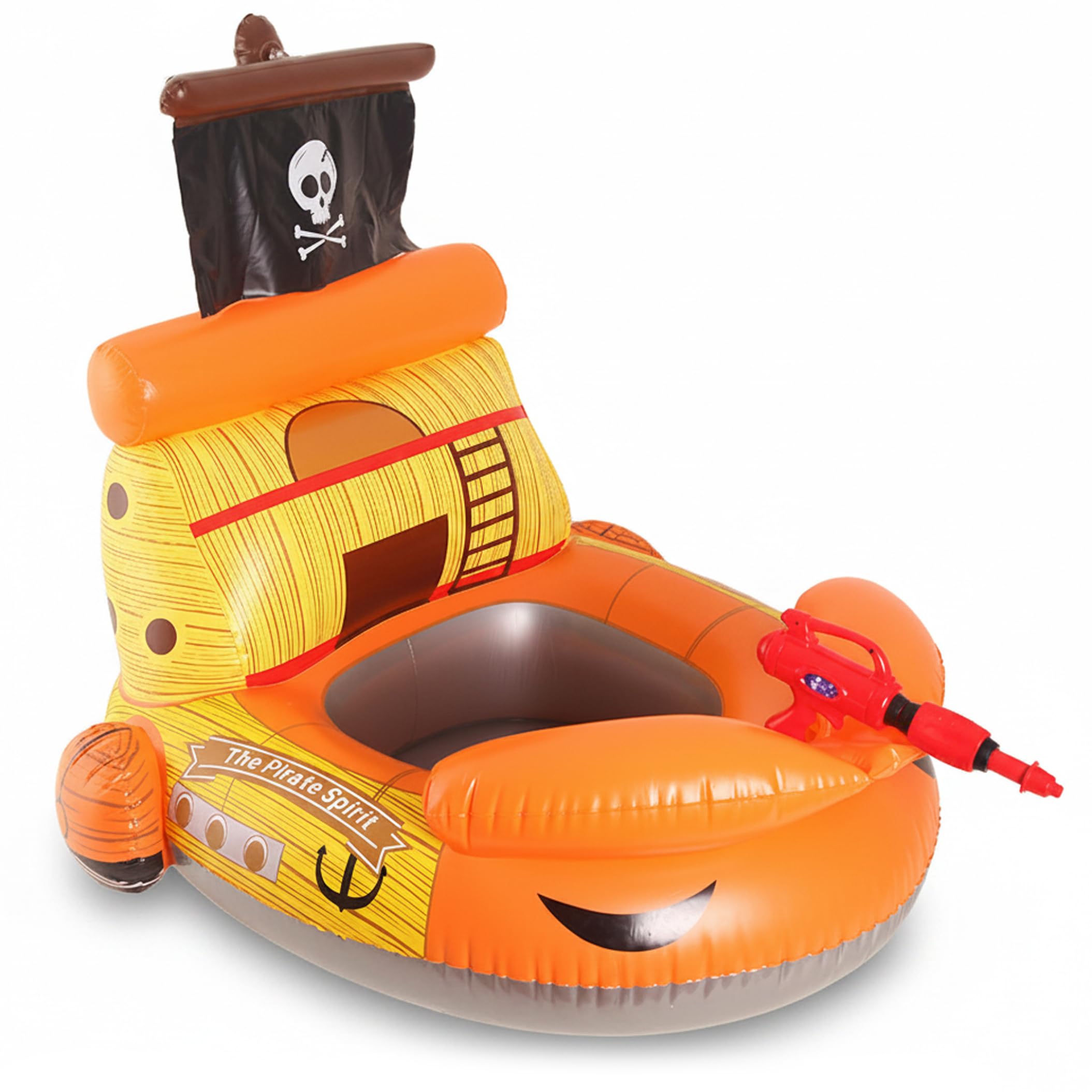 Fun Boy Pool Floats Toddler Pool Float Fun Boy Floats Pirate Ship Inflatable Baby Float With Interactive Water Gun For Kids