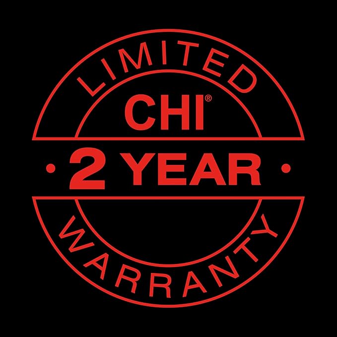 CHI Steam Iron for Clothes with 8’ Retractable Cord, 1700 Watts, 3-Way Auto Shutoff, 400+ Holes, Professional Grade, Temperature Control Dial, Titanium Infused Ceramic Soleplate, Black/Chrome (13109)