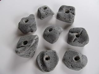 50 Large Bolt-On Rock Climbing Holds for Kids - American Made, Weatherproof, Lifetime Guarantee (No Hardware)