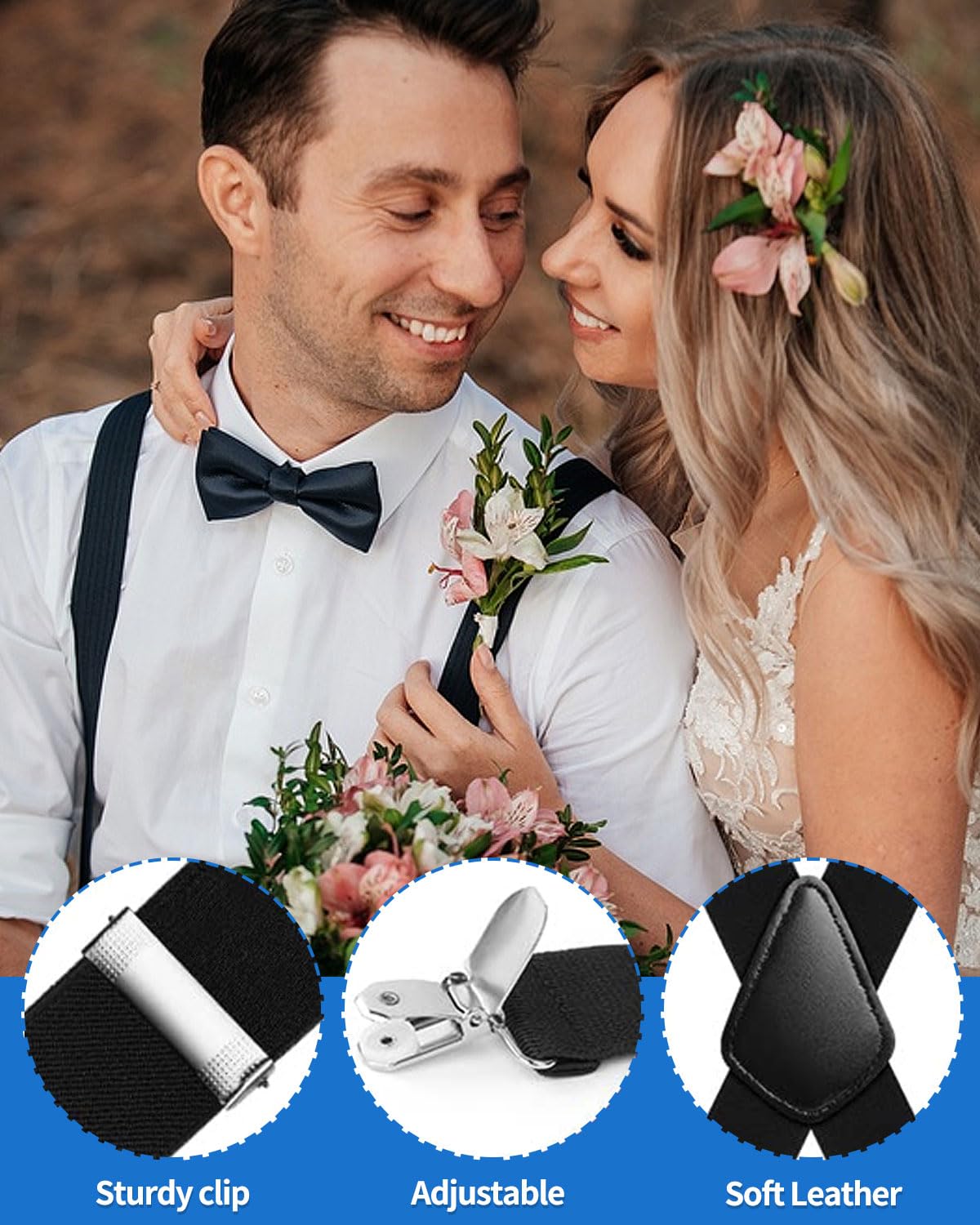 Bretelle Uomo/Donna Con Clip Forte - Regolabili E Eleganti - Foto 5