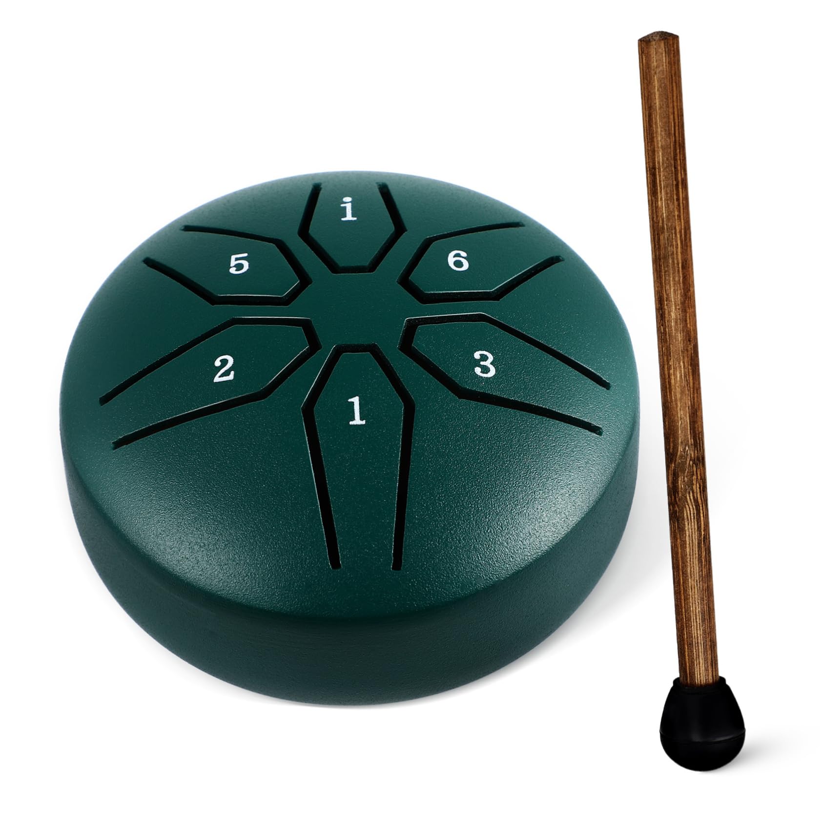 Sosoport Mini Steel Tongue Drum Note Rain Drum Portable Handheld Percussion Instrument for Music Enlightenment Party Shows Durable Beautiful Melodic Sound