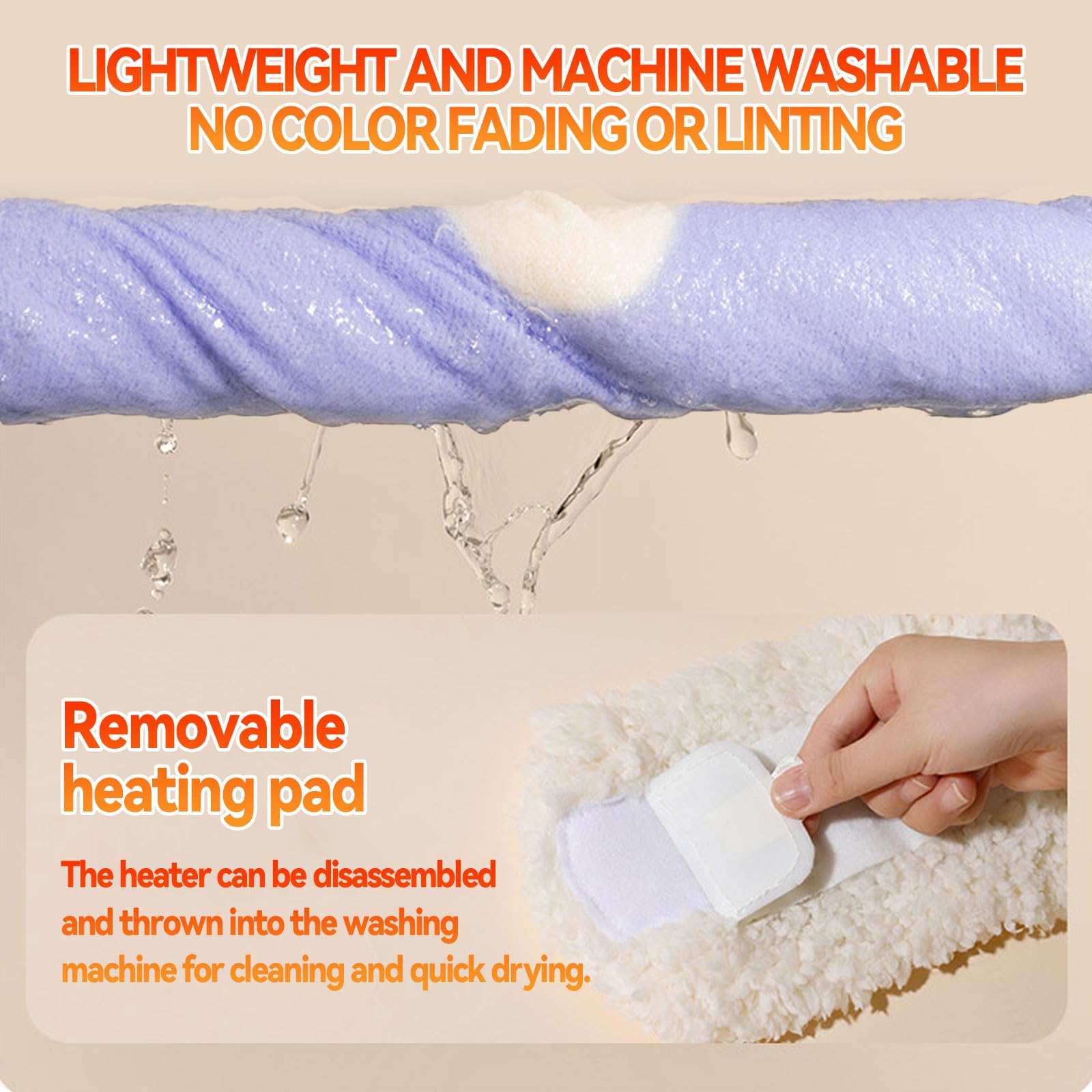 HSOKEW Women Heated Sock, Women Foot Warmer Electric Heated Socks 3 Heating Level Rapid Temperature Rise Cute Winter Fuzzy Warm Sock, 3D Heat Around Foot (Blue, Thick for Home)