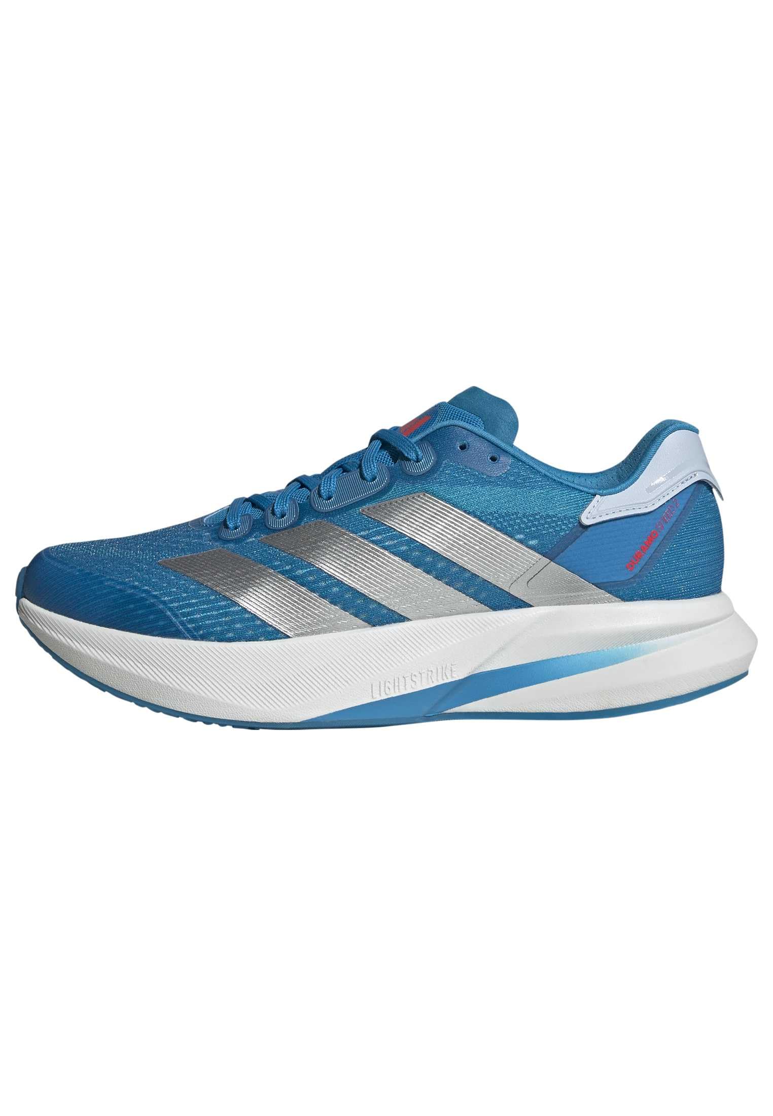 adidas Men's Duramo Speed 2 Running Shoes, Solar Blue/Silver met./Crystal Sky, 8.5 UK