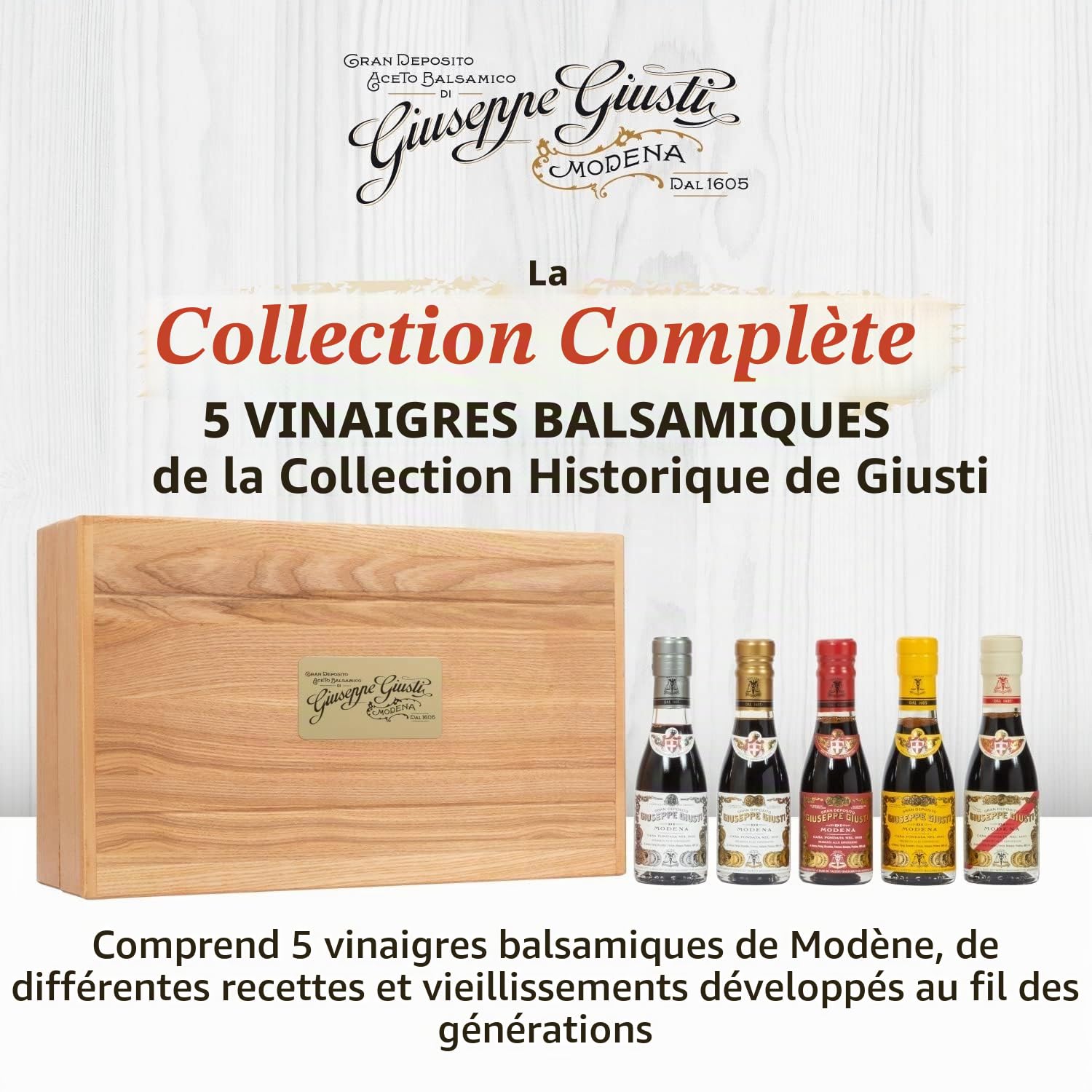 Giusti - Coffret Collection Historique IGP Complète - 5x100ml