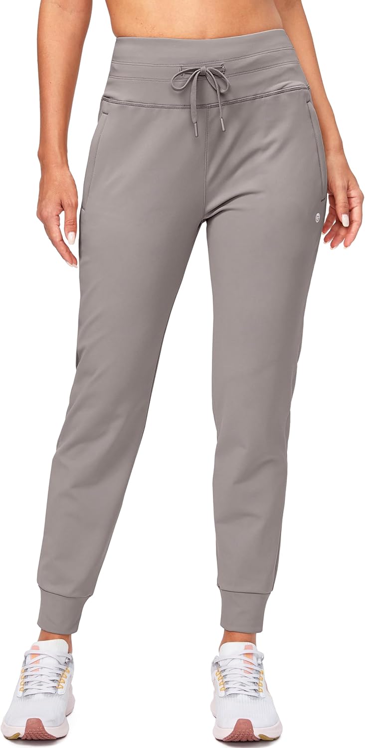 G Gradual Women's Fleece Lined Joggers High Waisted Water Resistant Thermal Winter Sweatpants Running Hiking Pockets - Image 2