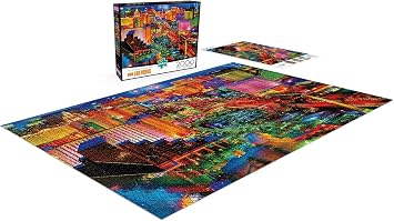 Buffalo Games - Lars Stewart - Viva Las Vegas - 2000 Piece Jigsaw Puzzle For Adults -Challenging Puzzle Perfect for Game Nights - Finished Size is 38.50 x 26.50