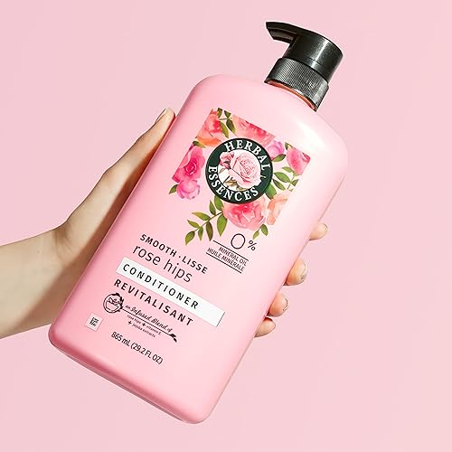 Miniatura 11 de Herbal Essences Shampoo & Conditioner Set, Smooth Collection, Paraben-Free, Color-Safe, with Rose Hips & Vitamin E, 29.2 Fl Oz Each, 2-Pack