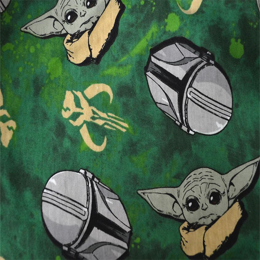 Star Wars The Mandalorian Grogu and Mando Tie-Dye Jam Shorts2