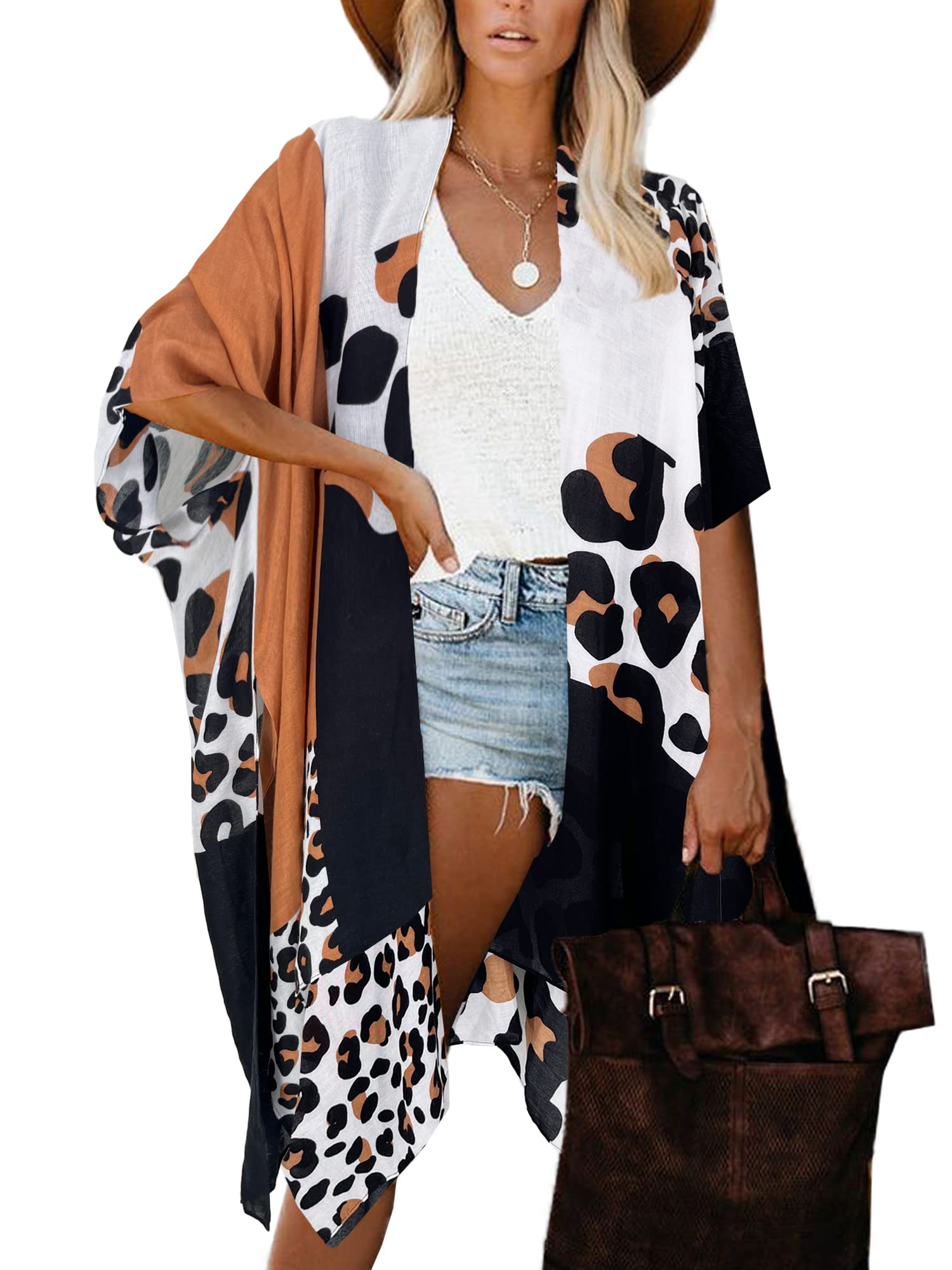 Spicy Sandia Women’s Oversized Boho Kimonos Lightweight Summer Cardigans