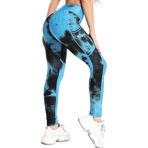 SEASUM Women's High Waist Yoga Pants Tummy Control Slimming Booty Leggings Workout Running Butt Lift Tights