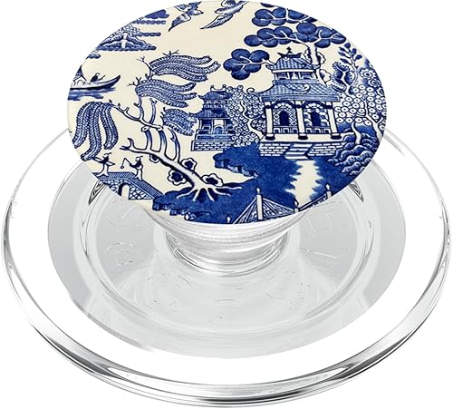 Miniatura 7 de Blue Willow, Patrón asiático, PopSockets PopGrip intercambiable