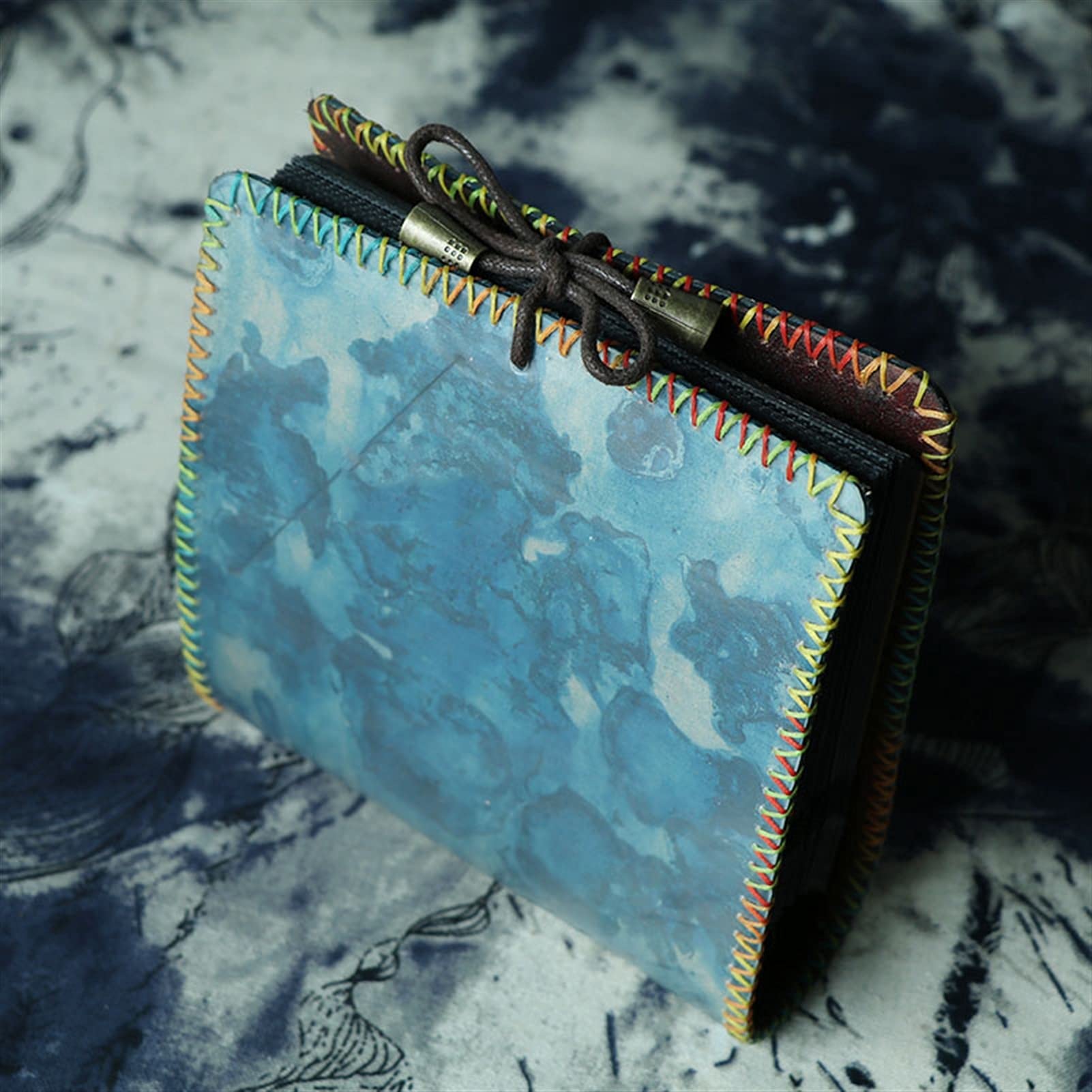 HASMI Fotoalbum Handgemachtes Kreativität Fotoalbum Leder Fotoalbum Dicke Abdeckung Einsatz Tasche Große Kapazität Familie Hochzeitsjubiläumsalben Fotobuch