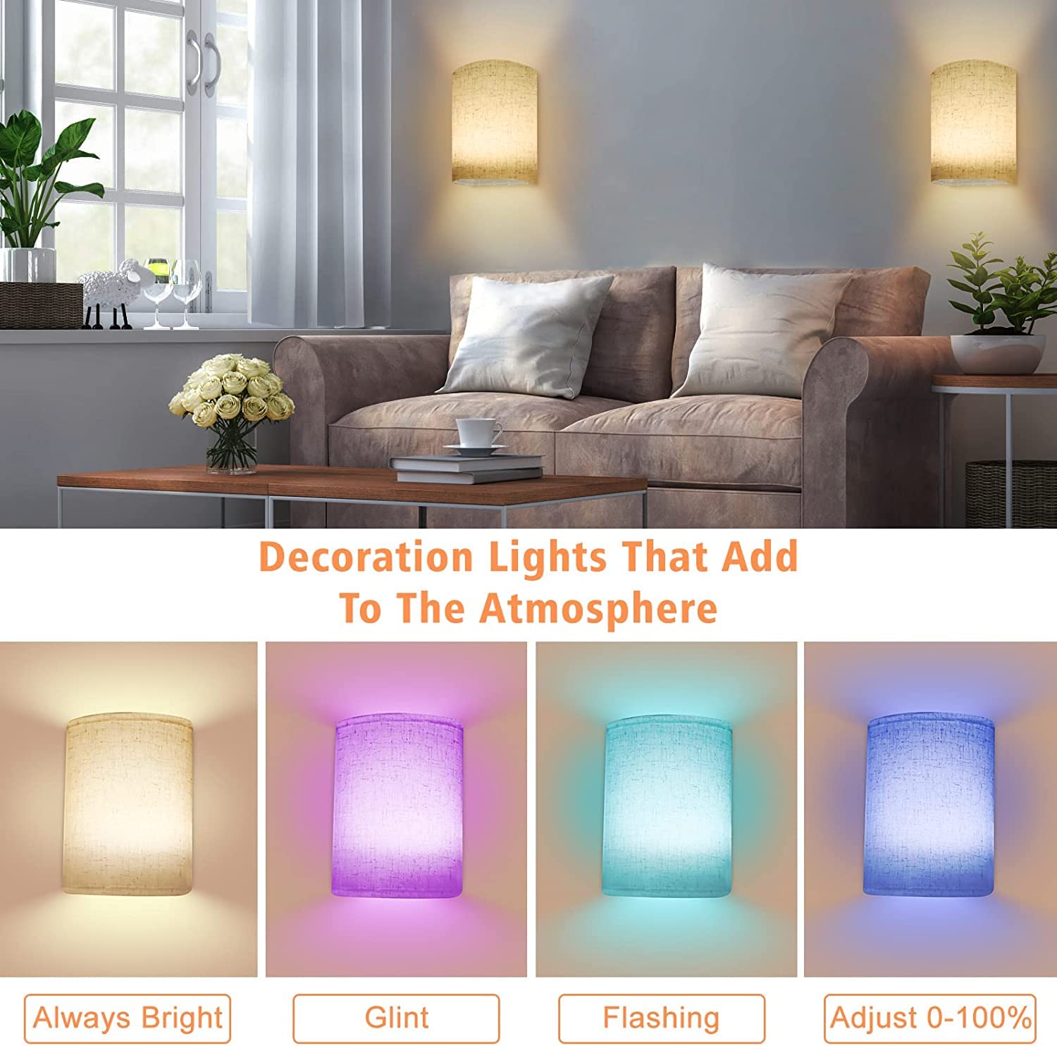 Wiederaufladbare LED Wandleuchte Mit Fernbedienung – RGB Farbwechsel, Dimmbar, Magnetisch