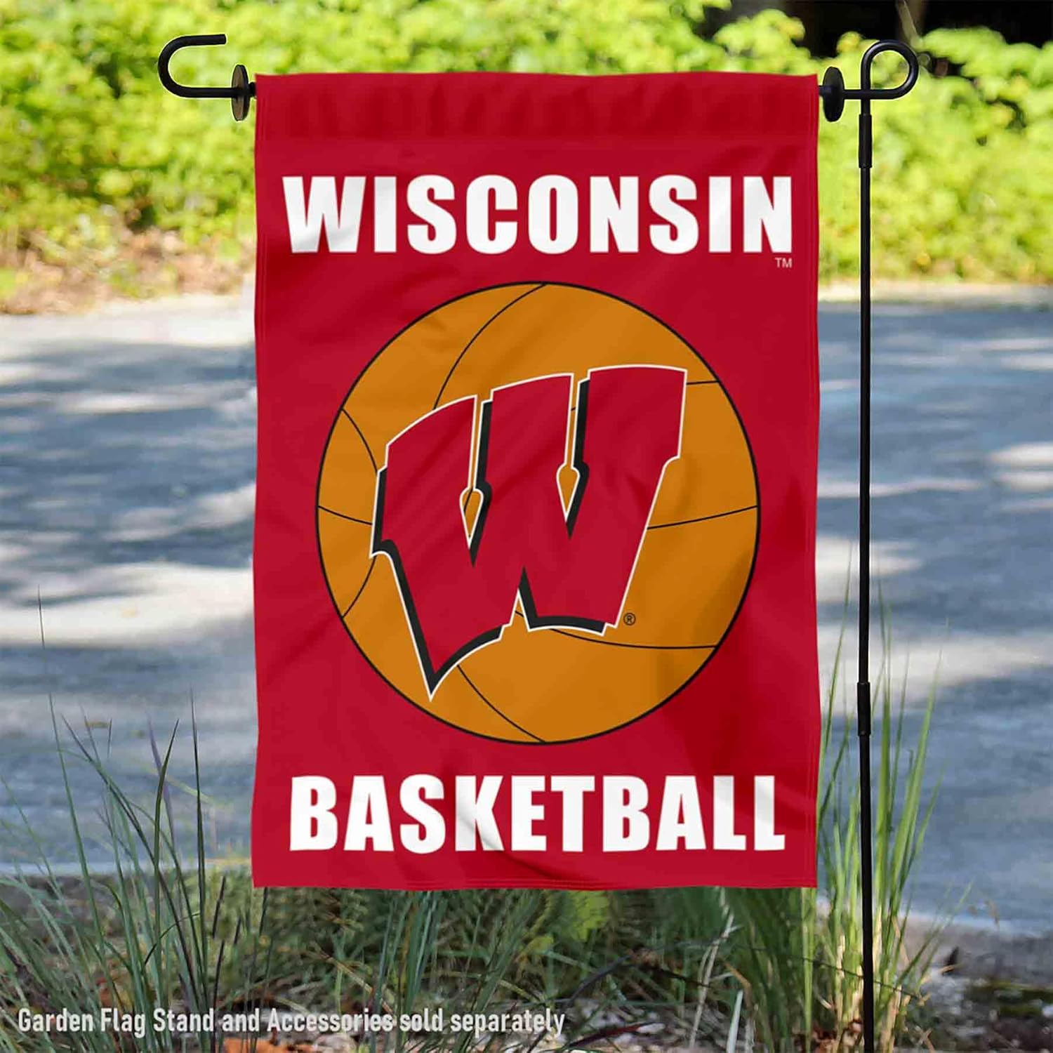 Wisconsin Badgers Basketball Garden Yard Banner Flag - Image 2
