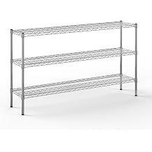 14" Deep x 60" Wide x 34" Height Wire Shelving Kit | 3-Tier | NSF Commercial Storage Rack Unit