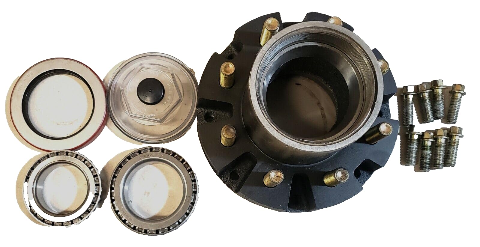 Everything for trailers, RVs and trucks and more - 12K Hub w Cups & Studs 8x6.5, 5/8