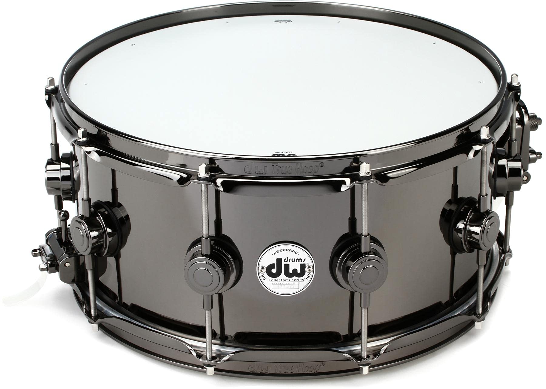 DW Collector's Series Metal Snare Drum - 6.5 x 14 inch - Black Nickel Over Brass