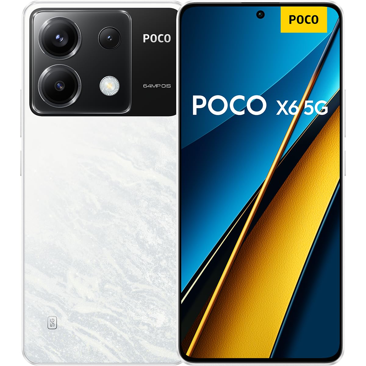 POCO X6 5G - Smartphone 12+256GB, Schermo Amoled 6.67 120HZ 1.5K, Snapdragon 7s Gen 2, Tripla fotocamera fino a 64 MP, 5100mAh, Bianco (Versione IT) POCO X6 Bianco (White) 12+256 GB