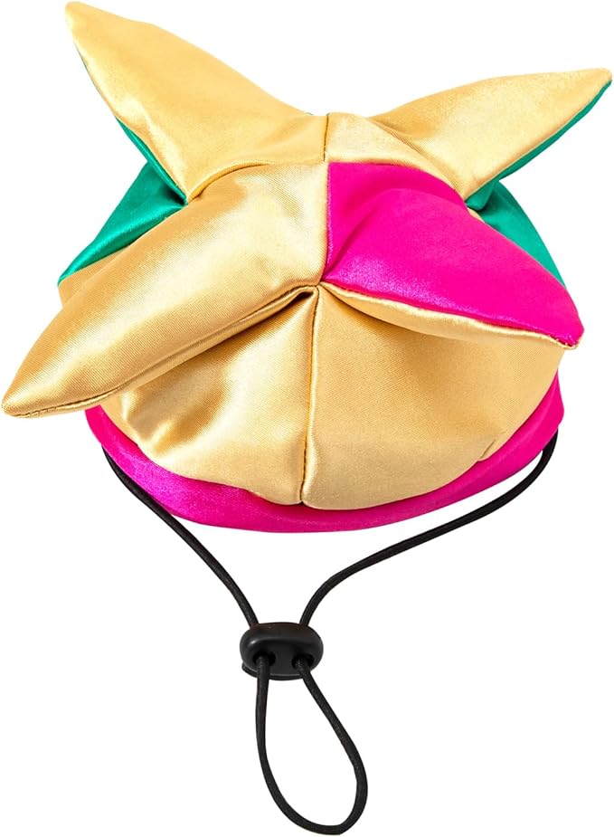 Disfraz para Perro Mardi Gras Payaso Bufón Collar Capa 3 Piezas miniatura 3