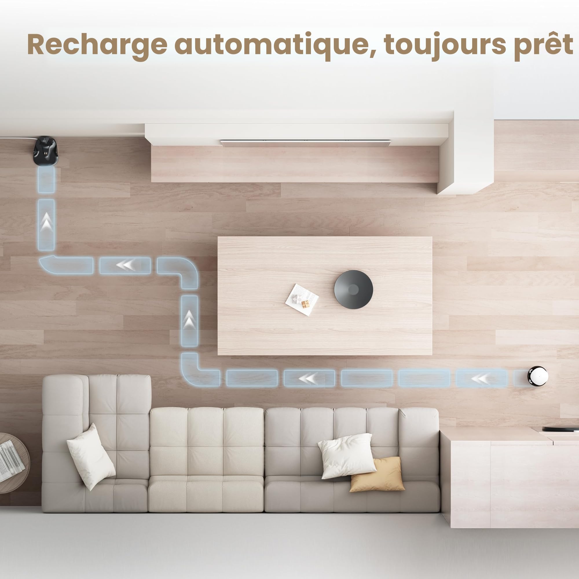 Enabot EBO Air 2 FamilyBot Caméra pour animaux de compagnie 2K sans fil avec application
