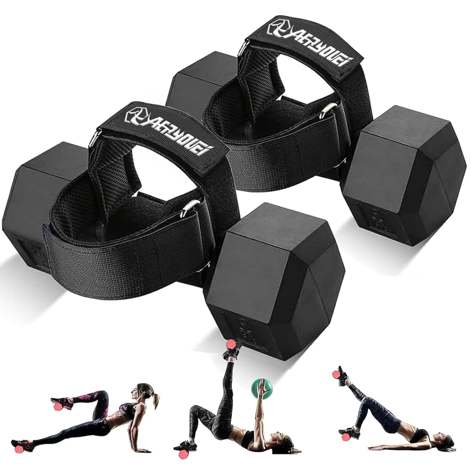 Dumbbell Foot Attachment, Tibialis Trainer, Adjustable Ankle Weights, Leg Workouts at Home for Hip Flexors,Ankle Straps for Weight Lifting,Shin Splint,Hamstring Curls,Leg extensions,Home Gym Equipment