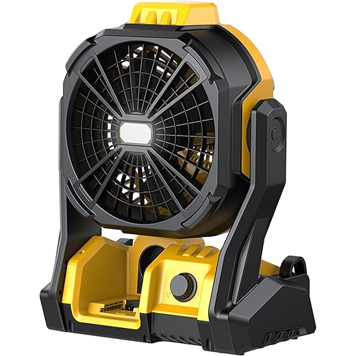 PREXOMESHOP Battery Operated Fan for Dewalt 20V Max battery