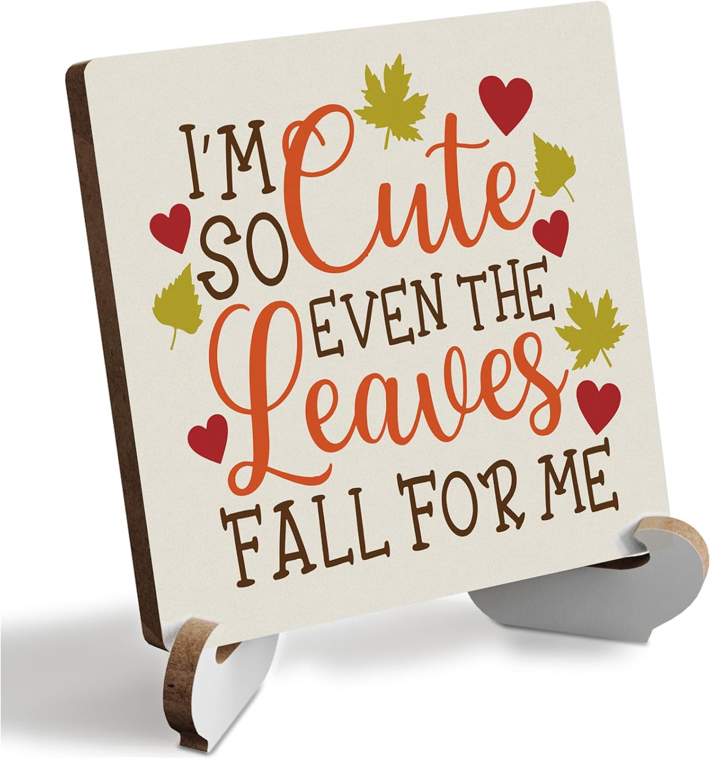 Fall Leaves Sign Autumn Thanksgiving Fall Decor Rustic