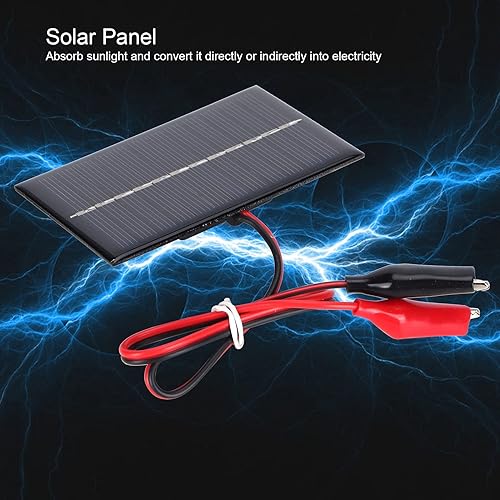 Miniatura 4 de (0.6 W 6 V) Paneles solares de polisilicio solares y eólicos, módulo de panel, cargador solar portátil para juguetes, baterías recargables,