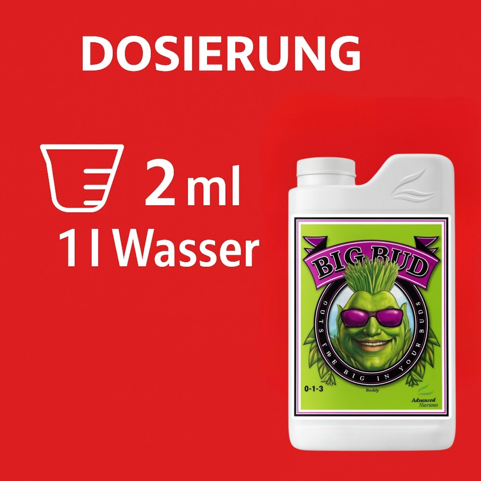 Weedness Advanced Nutrients Big Bud 5 Liter - NPK Dünger Grow Anbau Indoor Erde Flüssigdünger Organischer Bio
