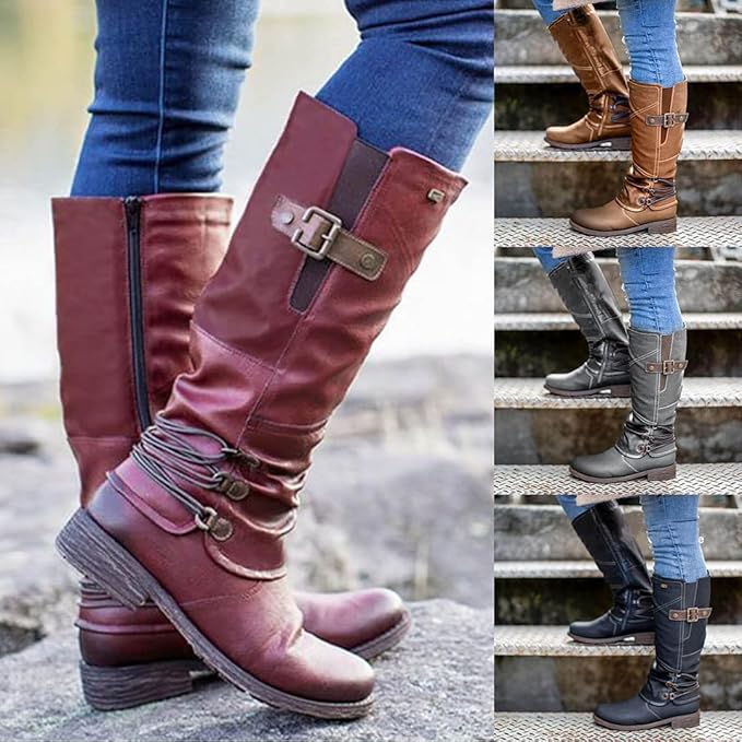 VVDQELLA Vintage Leather Waterproof Non Slip