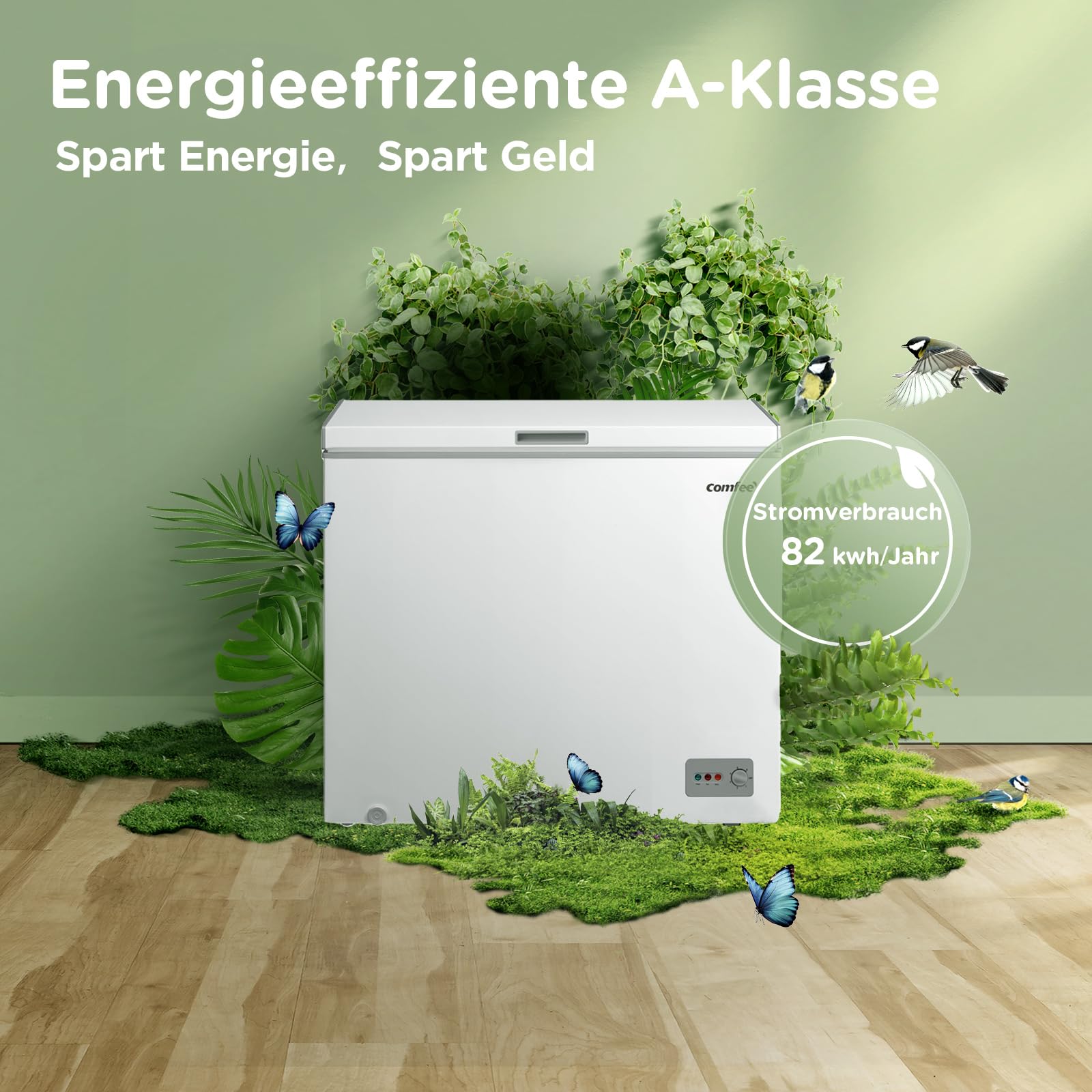 Comfee RCC201WH6(E) Gefriertruhe 200L 85cm Inverter-Kompressor 41dB Weiß