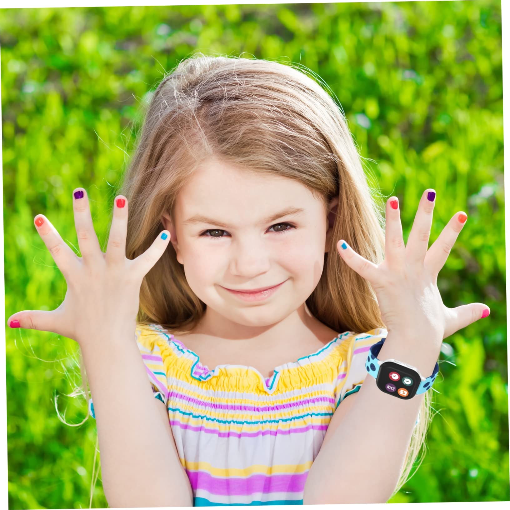 FONDOTIN 2 Pcs Kids Watch Straps Silicone Wrist Band 20mm Comfortable Easy to Wear Creative Patterns