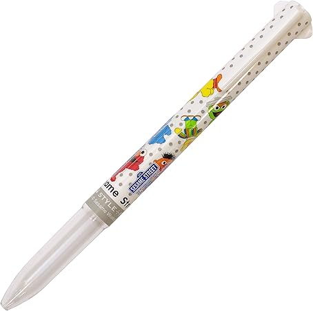 Amazon 限定 セサミストリート スタイルフィット 3色ホルダー クリップ付 ドットセサミ Ue3h258s 多機能ボールペン 文房具 オフィス用品