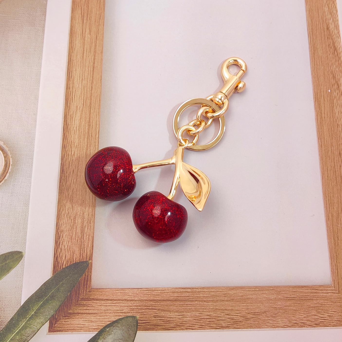 3PCS Vintage Pearl Bag Extender Chain Purse Strap Extenders Sweet Cherry Bag Charm Keychain Purse Handbags - Image 7