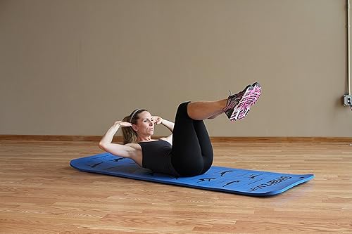 Miniatura 3 de Prism Fitness Alfombrilla de ejercicio instruccional autoguiada inteligente de 16 milímetros de grosor para yoga, pilates, estiramiento y