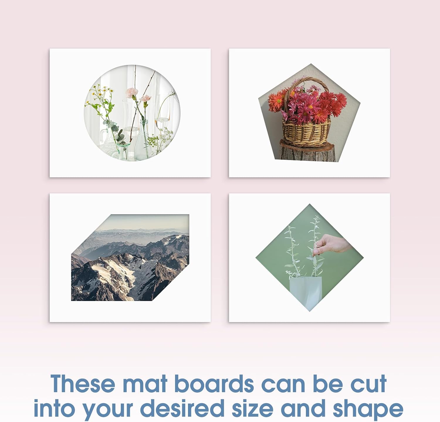 Space Art Deco, Pack of 20 12x18 Uncut White Mat Boards, Acid Free Matte Backing Boards for Prints, Pictures, Frames, Arts