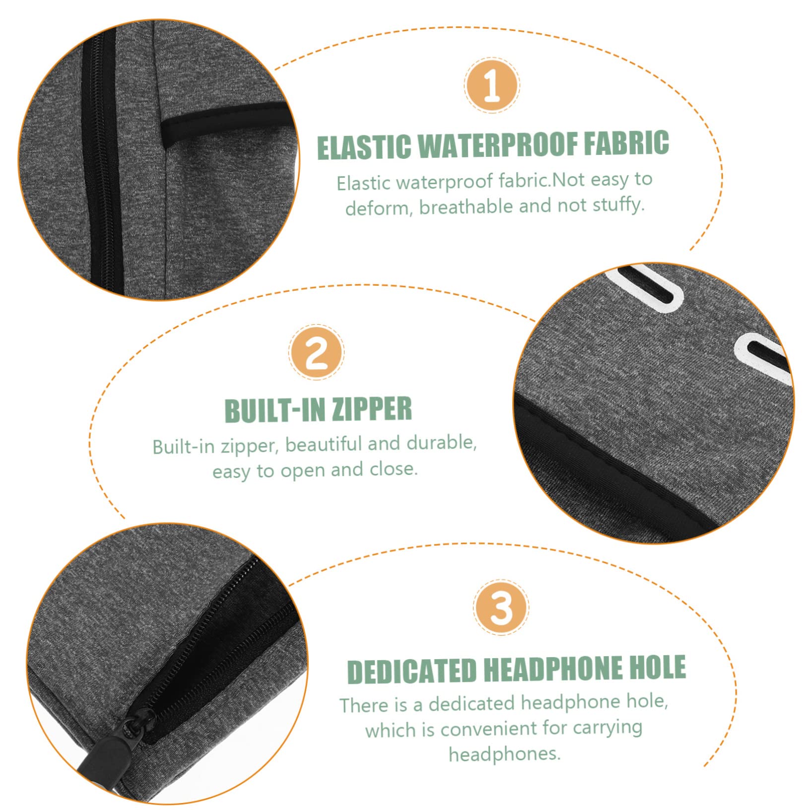 DOITOOL 5pezzi Fascia Braccio Per Smartphone Pouch Per Per Esercizi Indoor e Outdoor e Traspirante Per Jogging e Fitness