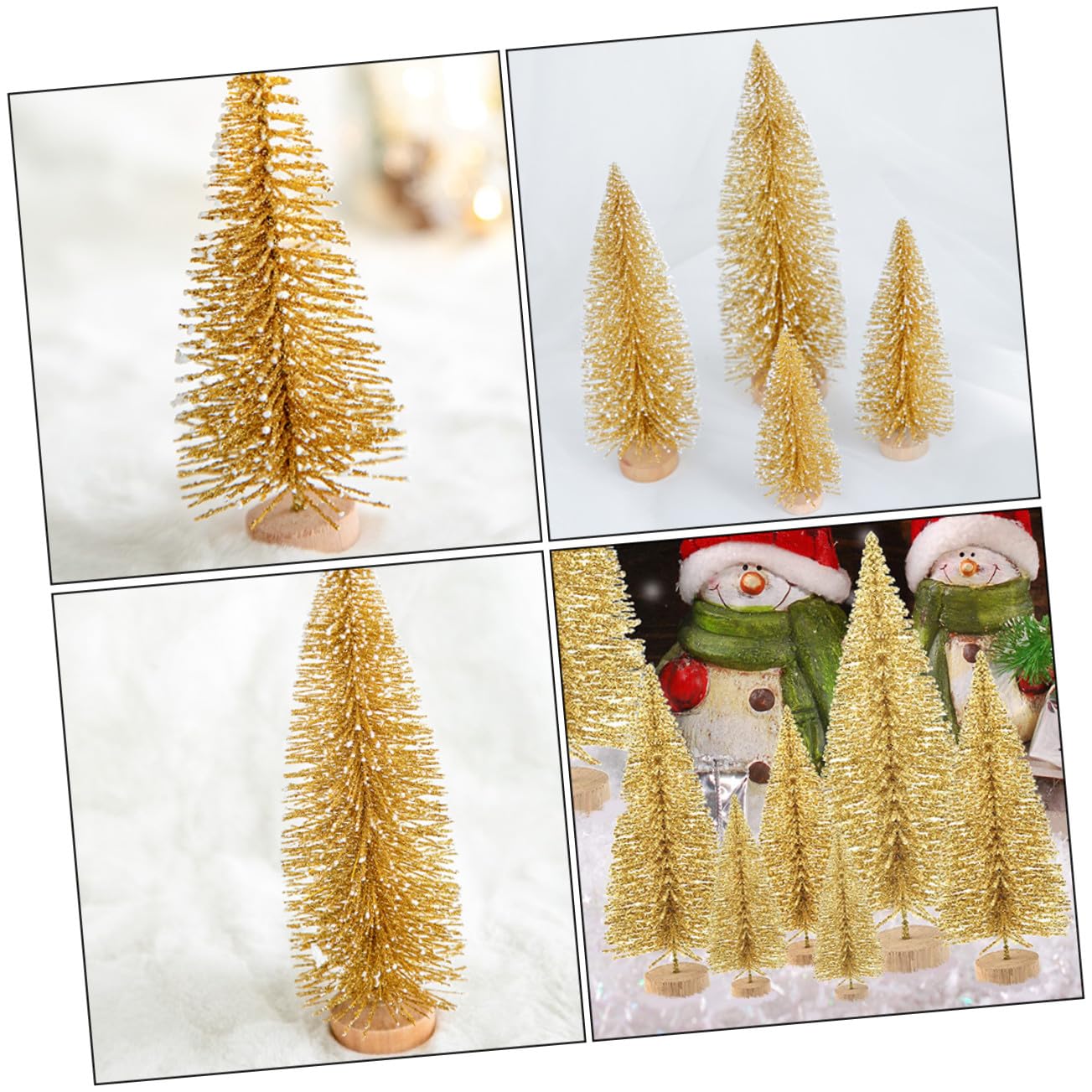 48pezzi Decorazioni Natalizie Decorazione per Albero di Natale in Ornamento Creativo Natalizio Dorate per Casa Ufficio