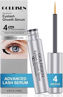 GOLRISEN Eyelash Growth Serum with Myristoyl Pentapeptide-4: Thicker, Longer Lashes Naturally (4ml)