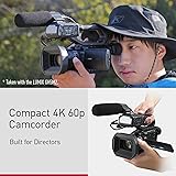 Panasonic AG-CX18EH 4K 60p Professional Camcorder with 25mm Wide-Angle Lens, 24x Zoom, 3G-SDI, XLR, 5-Axis Hybrid OIS, LED Light, Wi-Fi, USB PD, Black - 3