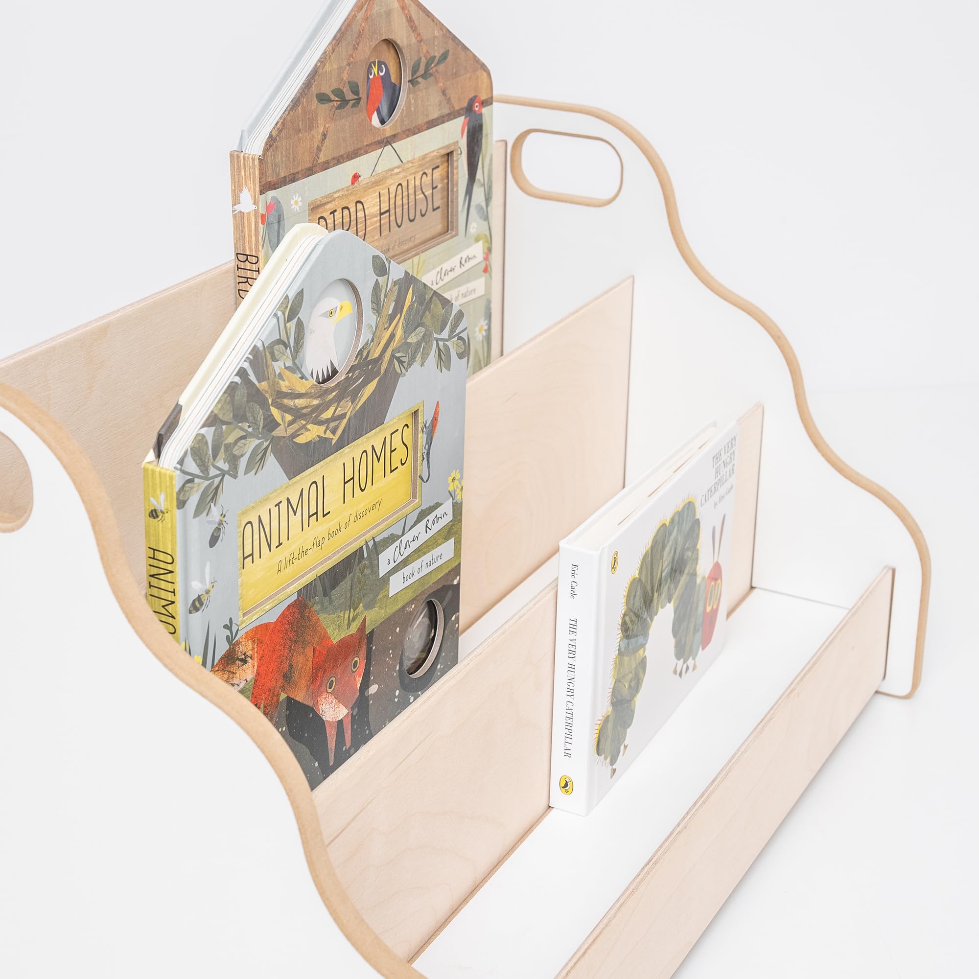 MAMOI® Estantería para Libros Infantil – estantería Infantil, Organizador de Libros para habitación Infantil, Soporte para Libros, estantería Independiente, Almacenamiento de Libros, Caja para Libros
