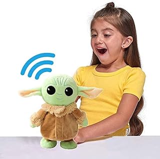 WENC Baby Yoda Plush Talking Walking Toy Doll - I say What You say -The Child Ornament - Talking Walking Baby Yoda for Kids Gifts - 7.8 inch Walkand Learn to Talk Walkandlearntotalk