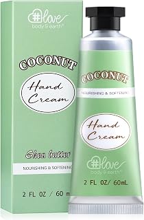 Hand Cream Gift Set for Dry Hands - Moisturizing Hand Cream Enriched with Vitamin E,Skin Care Hand Lotion with Coconut Scented, 2.0 oz/60ml Travel Size Lotion