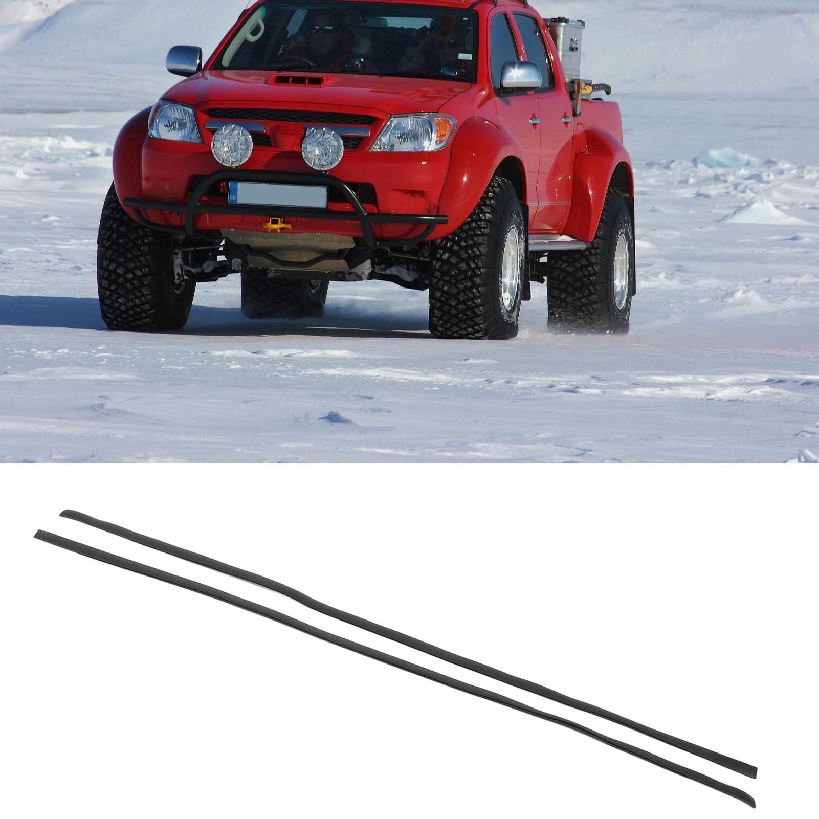 Moulure d'égouttement de Toit, moulure d'égouttement de Toit, 1 Paire de moulures de Coupe-Froid de Toit 75551 0k011 Kit de Joint de Garniture de Bord en Caoutchouc Gauche Droit