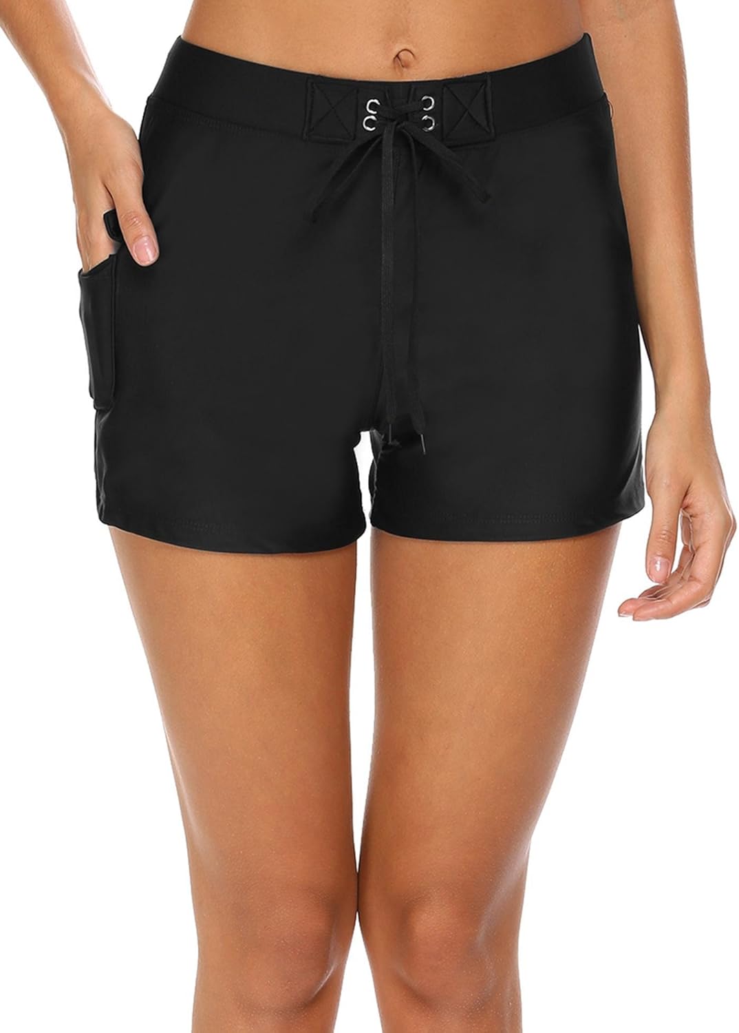 Ekouaer Women Swim Brief Board Shorts Bottom Sun Pretection Beach