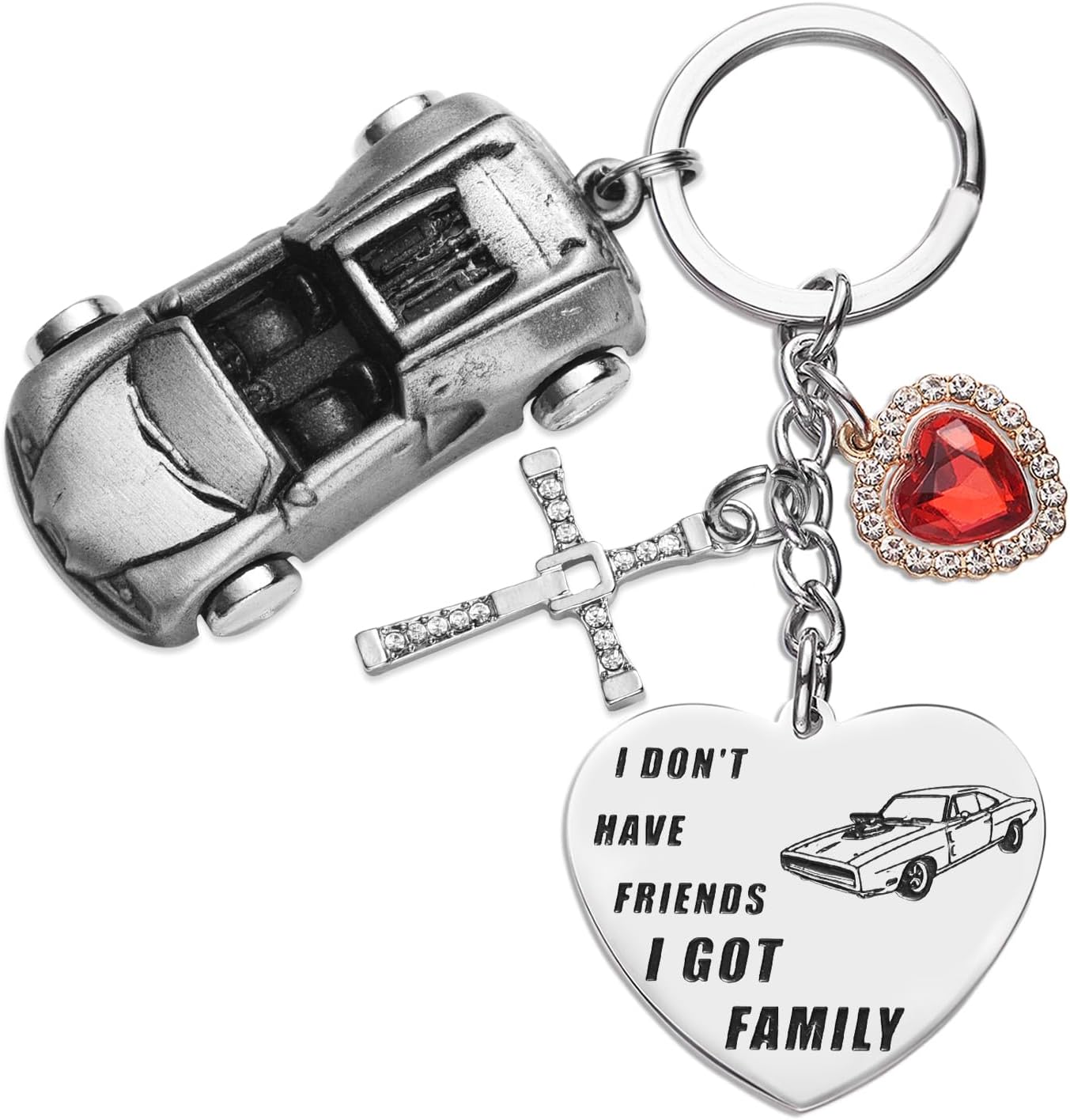 Melix Home Fast Collection Furious Car Keychain Gifts For Teen Girls Daughter Women Birthday Decorations Gift Keychains