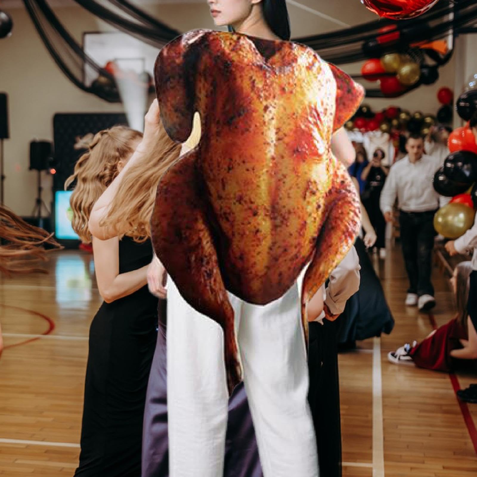 Costume di Halloween Tuta da Gioco di Ruolo Originale con Divertenti Accessori a Forma di Arrosto Materiale in Poliestere Leggero Adatto per, M Adult