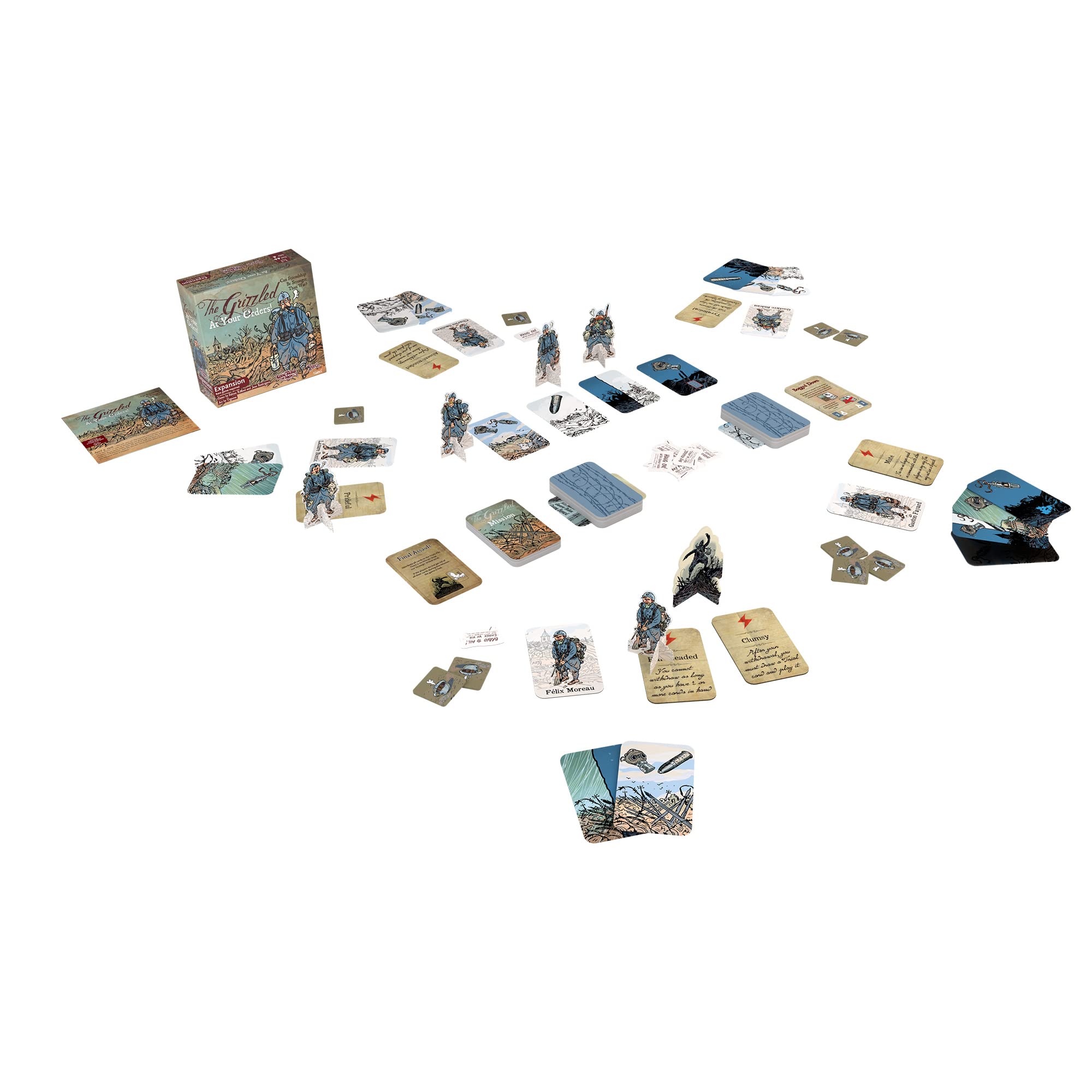 Amazon.com: The Grizzled: At Your Orders! Card Game Expansion : Toys & Games