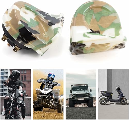 Miniatura 4 de FARBIN Bocinas de tren para camiones, motocicleta, 12 V, 150 dB, sonido de tren, kit de bocina de caracol súper fuerte para motocicleta, camión,